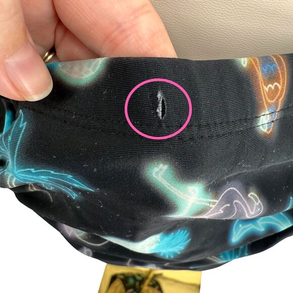 Torrid Flounce Bikini Swim Set 1X 14 16 Tropical Neon Print High Waist Bottom - Picture 15 of 16